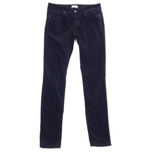 Gap 1969 Velour Finish Skinny Pants Size 27 4 Black Y2K Sleek